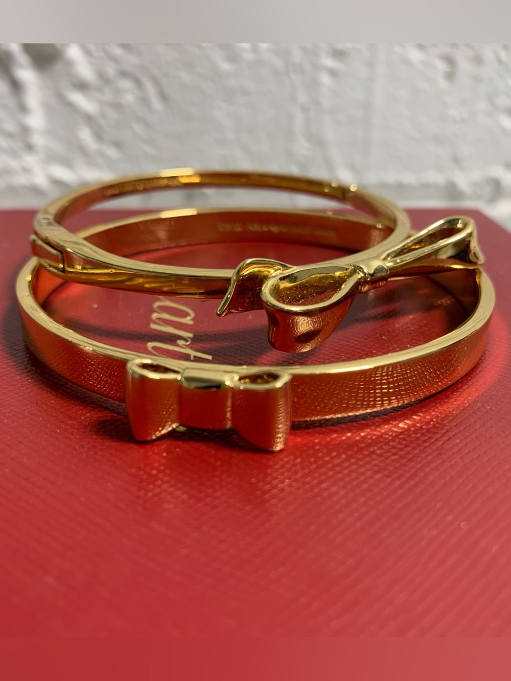 Kate Spade Women’s Gold Bow Bracelet Bangle - Two Bracelets One Price